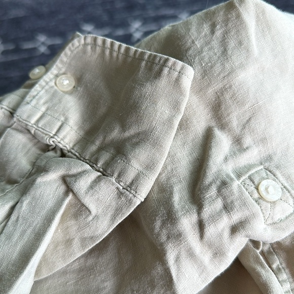 Vintage Ralph Lauren Linen button down blouse - Picture 4 of 6